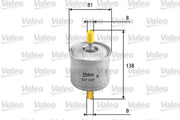 VALEO 587007 Fuel filter